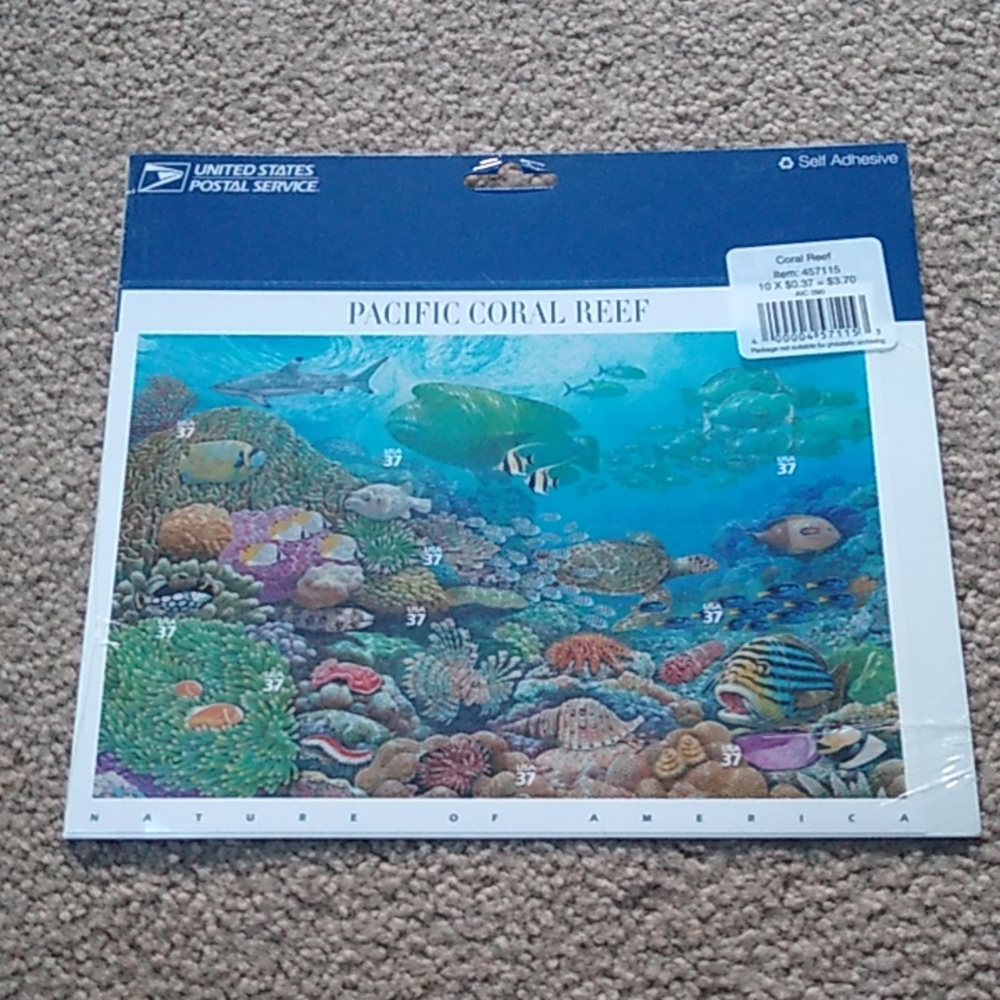Stamps Pacific Coral Reef 10X$0.37